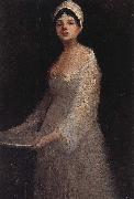 Nicolae Grigorescu Woman with Plate France oil painting artist